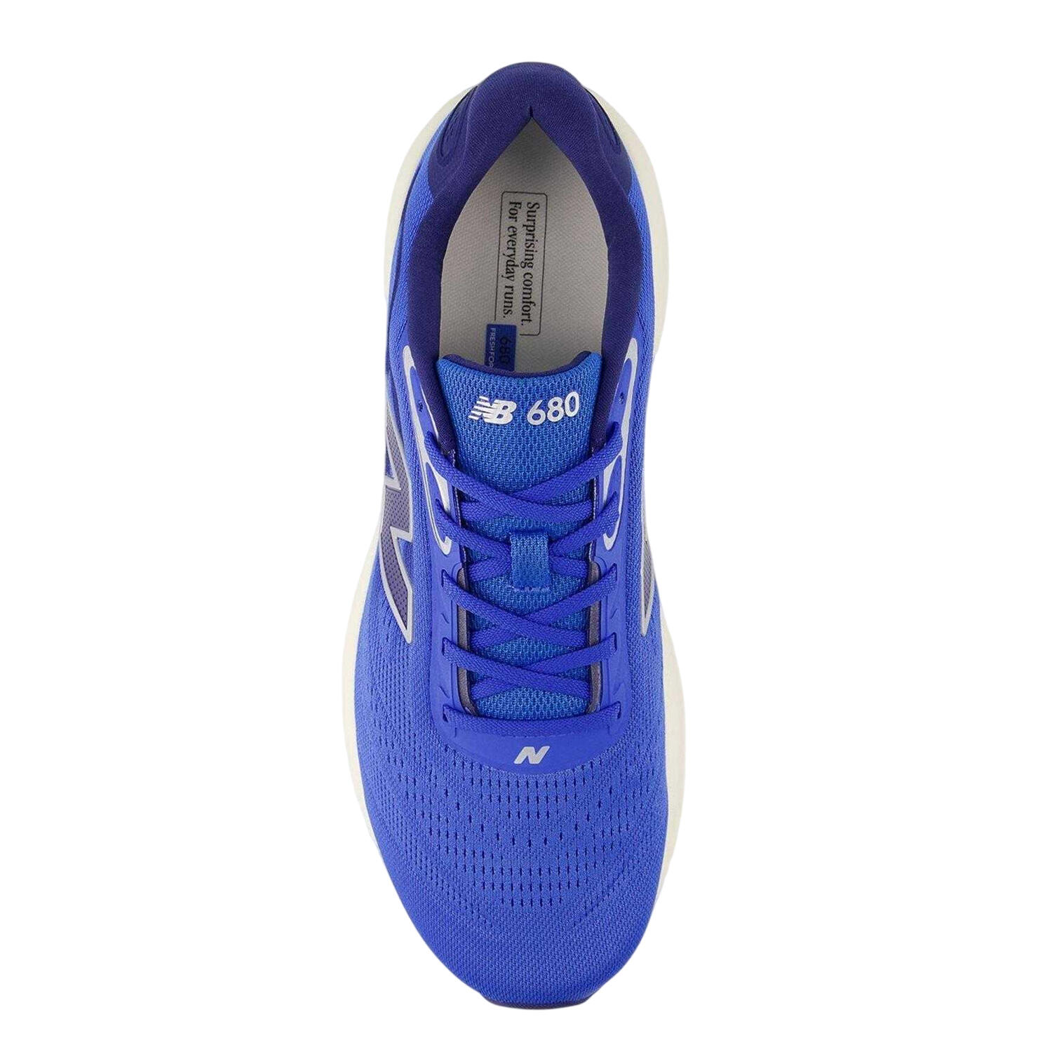 Mens 680 V8 Trainers (Blue/White) 2/4