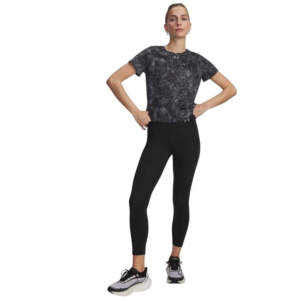 Womens/Ladies Velo Side Pocket Leggings (Black/Reflective Black)
