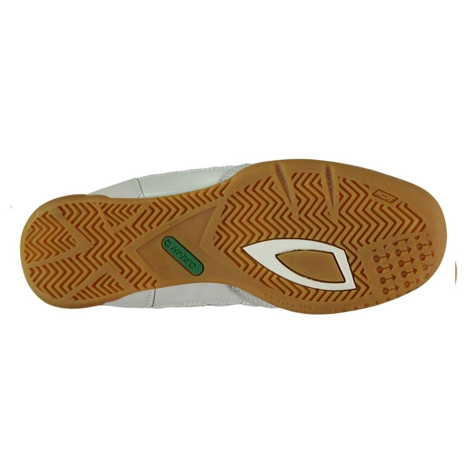 Scarpe Pelle Scamosciata SquashUomo Hi-Tec Bianco Verde 4/4
