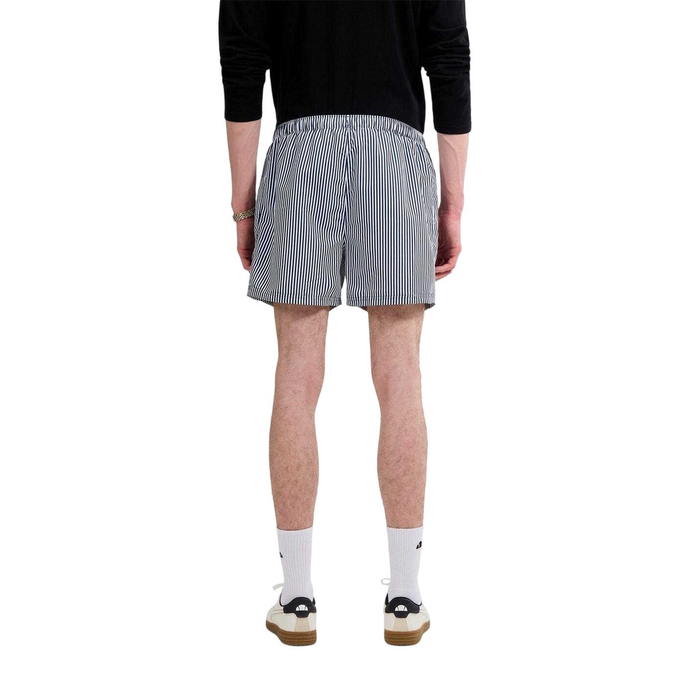 Short De Bain SYLBIO Homme (Blanc / Bleu Marine) 3/4