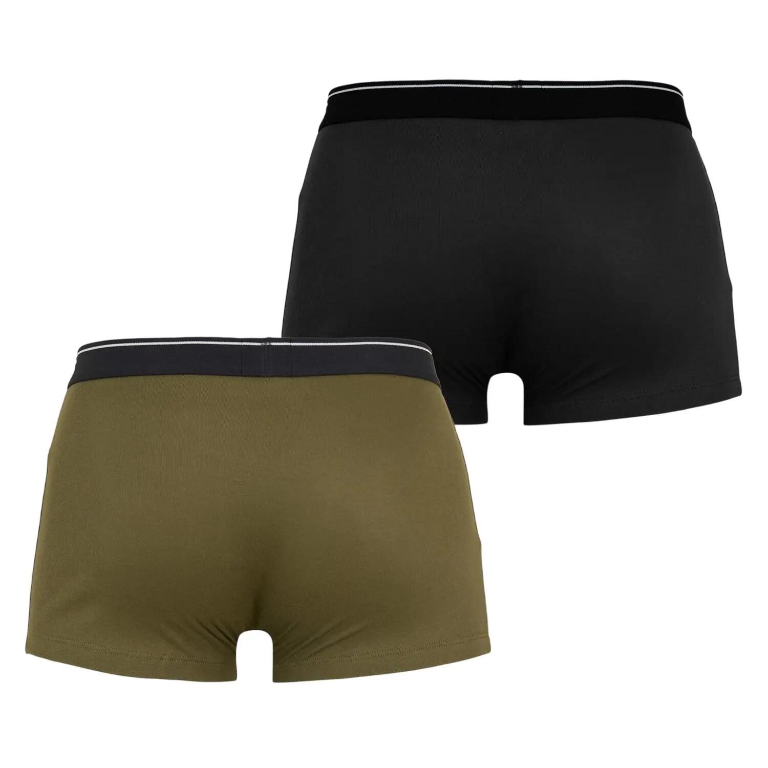 Boxer Logo Uomo Misura Confezione 2 Boss Verde Nero 3/3