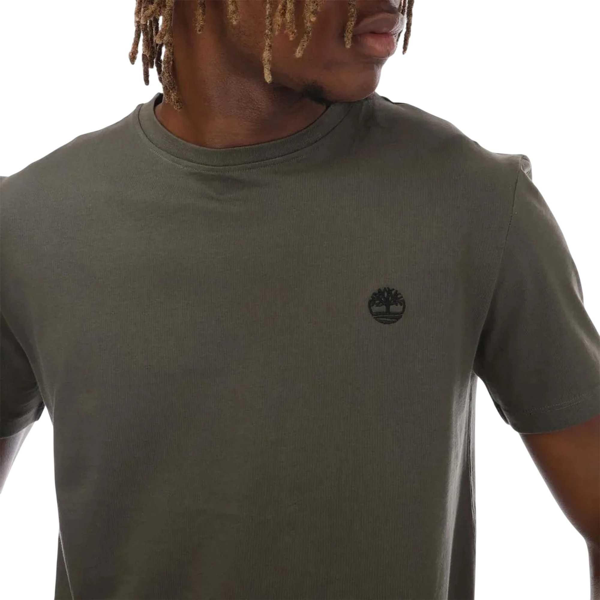 "Dunstan River" TShirt für , Rundhalsausschnitt, Schmal Herren Khakigrün 3/3