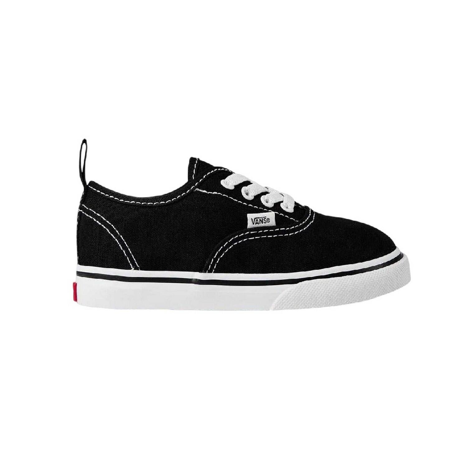 "Authentic" Schuhe für Baby, Canvas, Elastischer Riemen Kinder Schwarz/Weiß 2/4