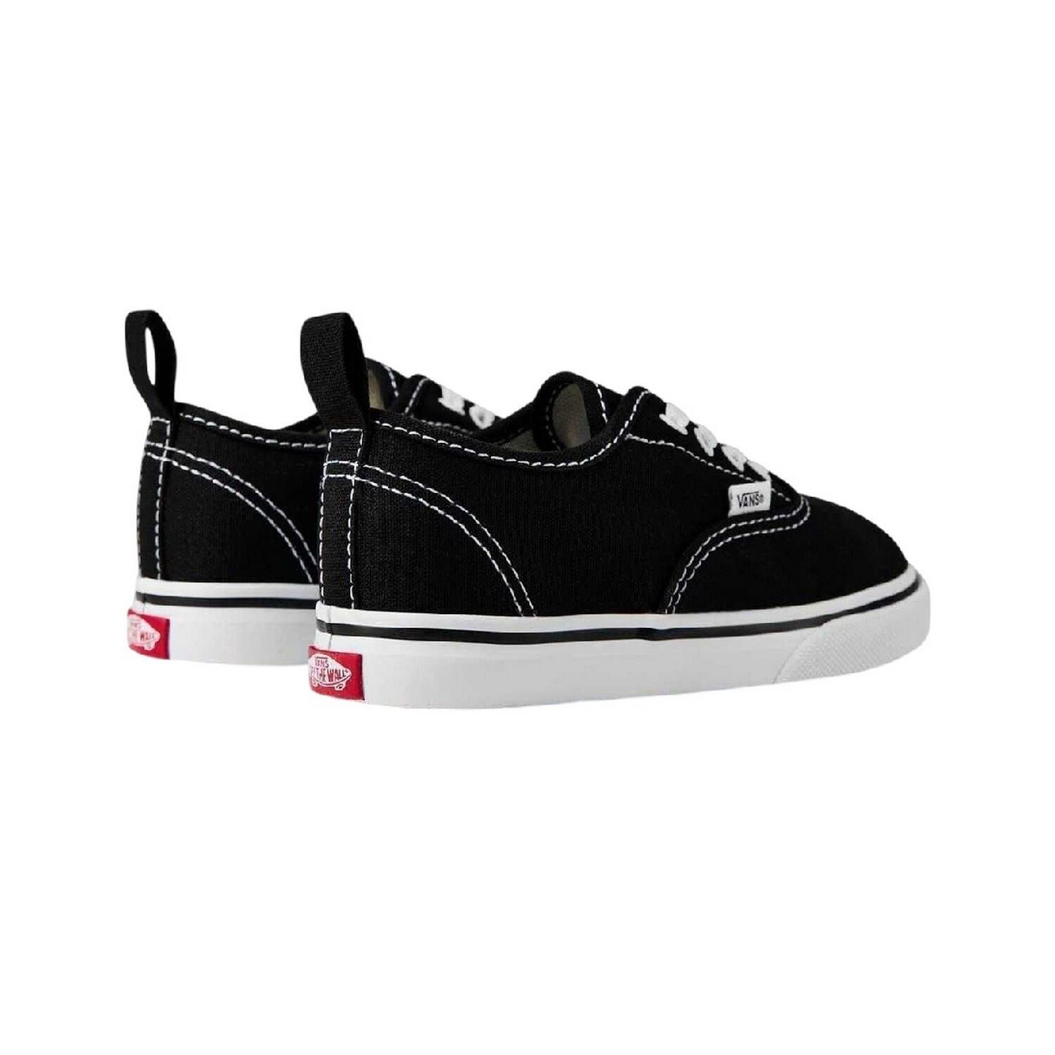 "Authentic" Schuhe für Baby, Canvas, Elastischer Riemen Kinder Schwarz/Weiß 4/4
