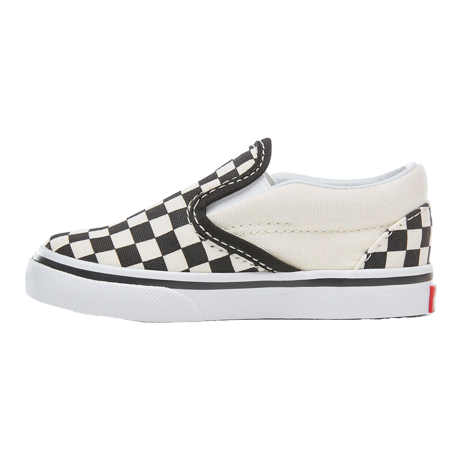 Schuhe für Baby, Zum Anschlüpfen Kinder Schwarz/Weiß 2/4
