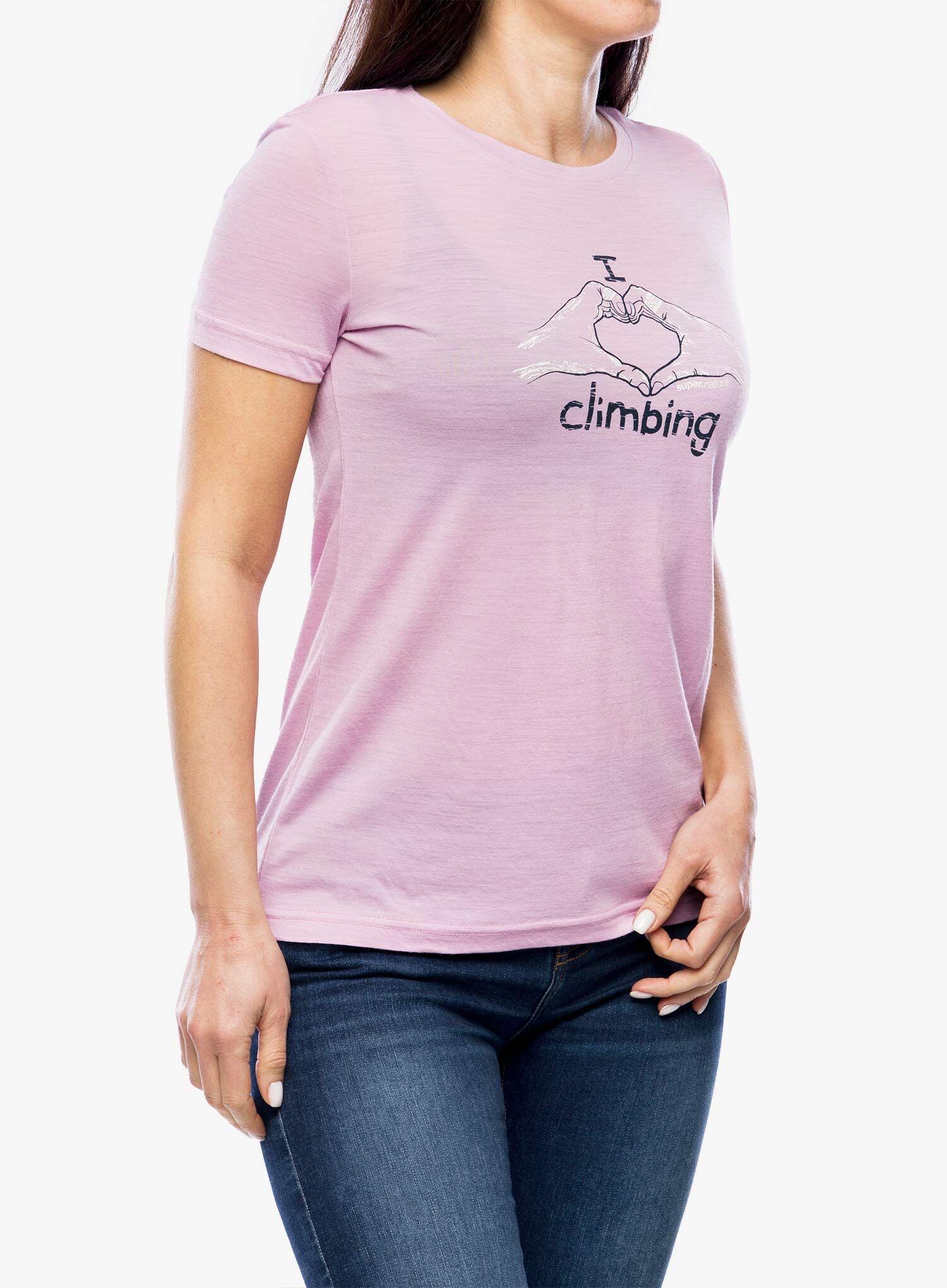 Koszulka merino damska Super.natural I Love Climbing Tee 3/6