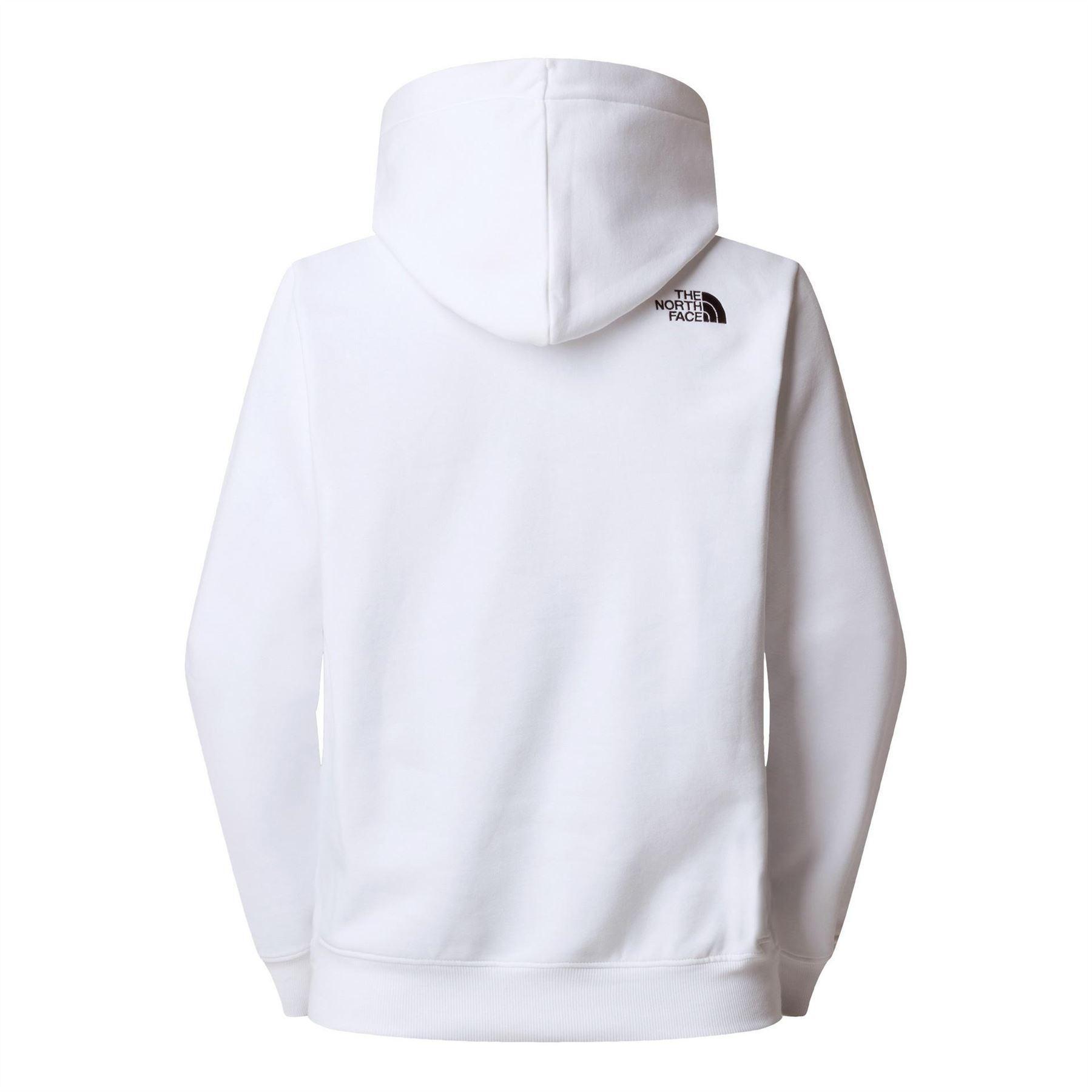 Mens Drew Pull Over Hoodie (White/Black) 2/2