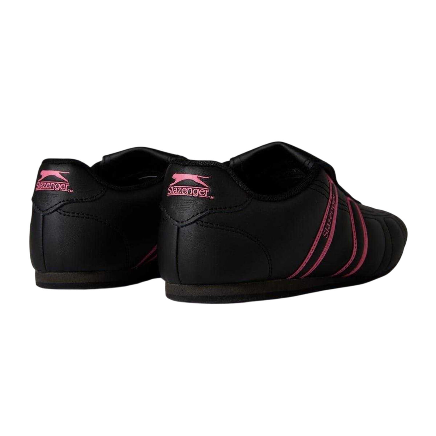 "Warrior" Sneaker für , Leder Damen Schwarz/Kirsche 2/4