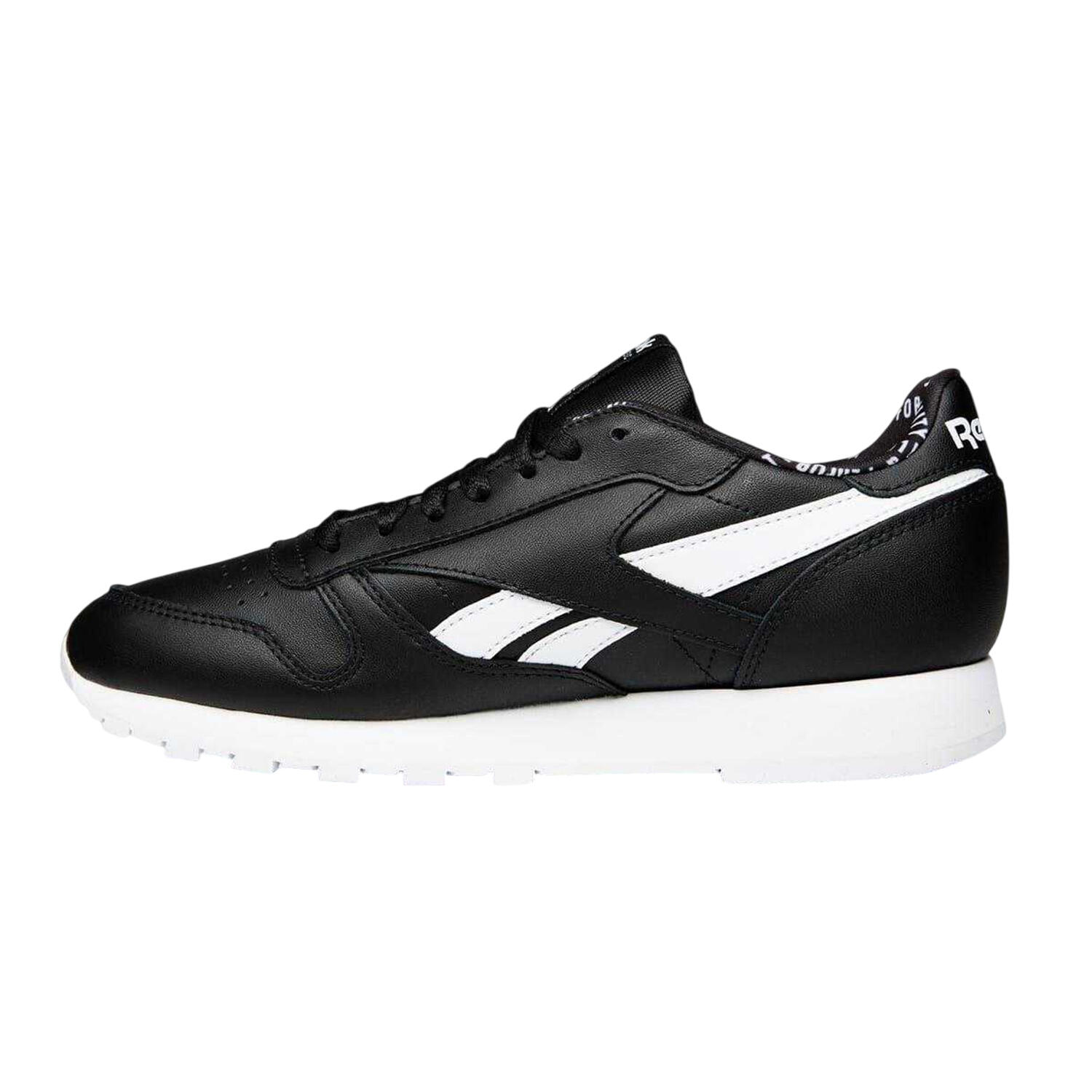 "Classic" Sneaker für , Leder Herren Schwarz/Weiß 3/4