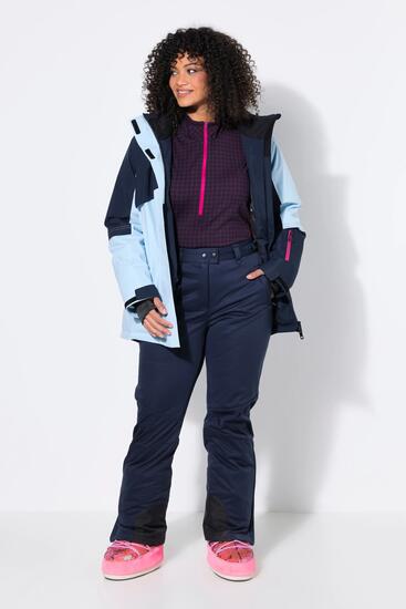 Femme Pantalon Softshell déperlant avec fermeture à scratch et pare-neige