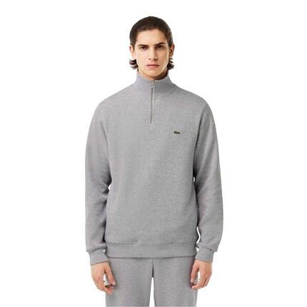 Heren Sweatshirt met Kwart Ritssluiting van Katoenmix (Licht)