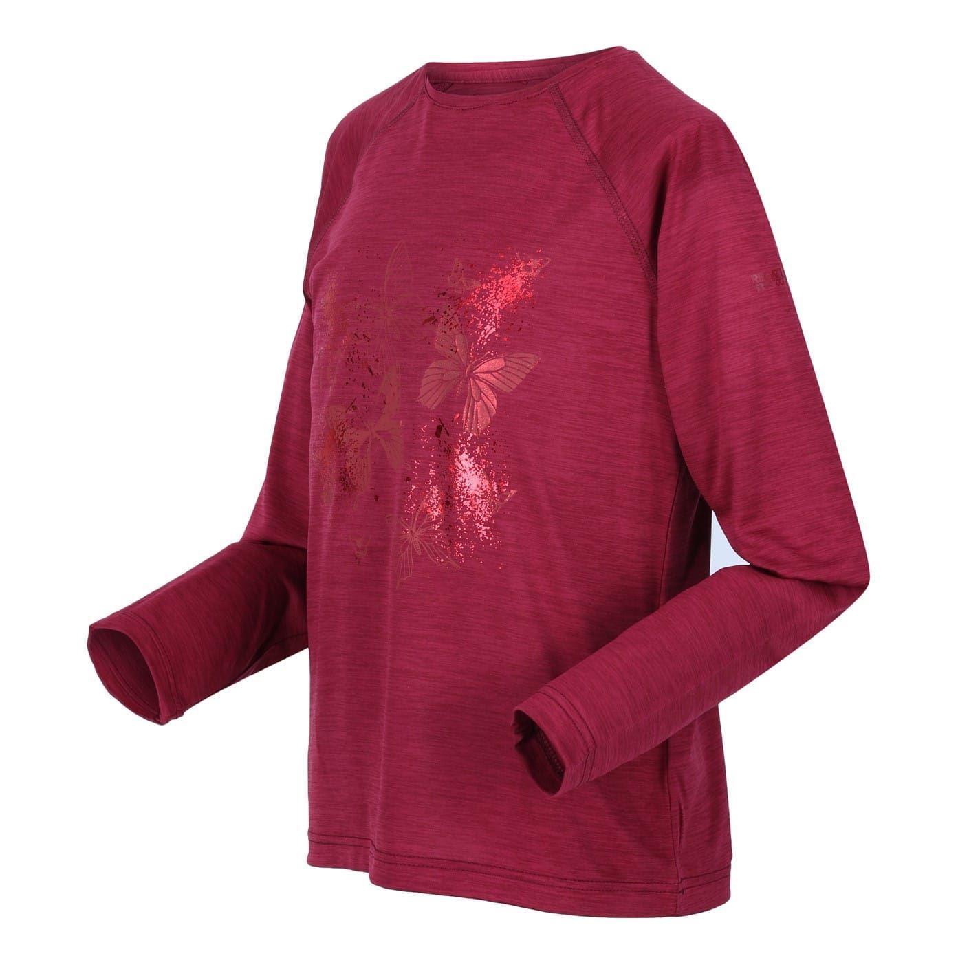 TShirt für Mädchen, Raglanärmel Kinder Rot 3/4