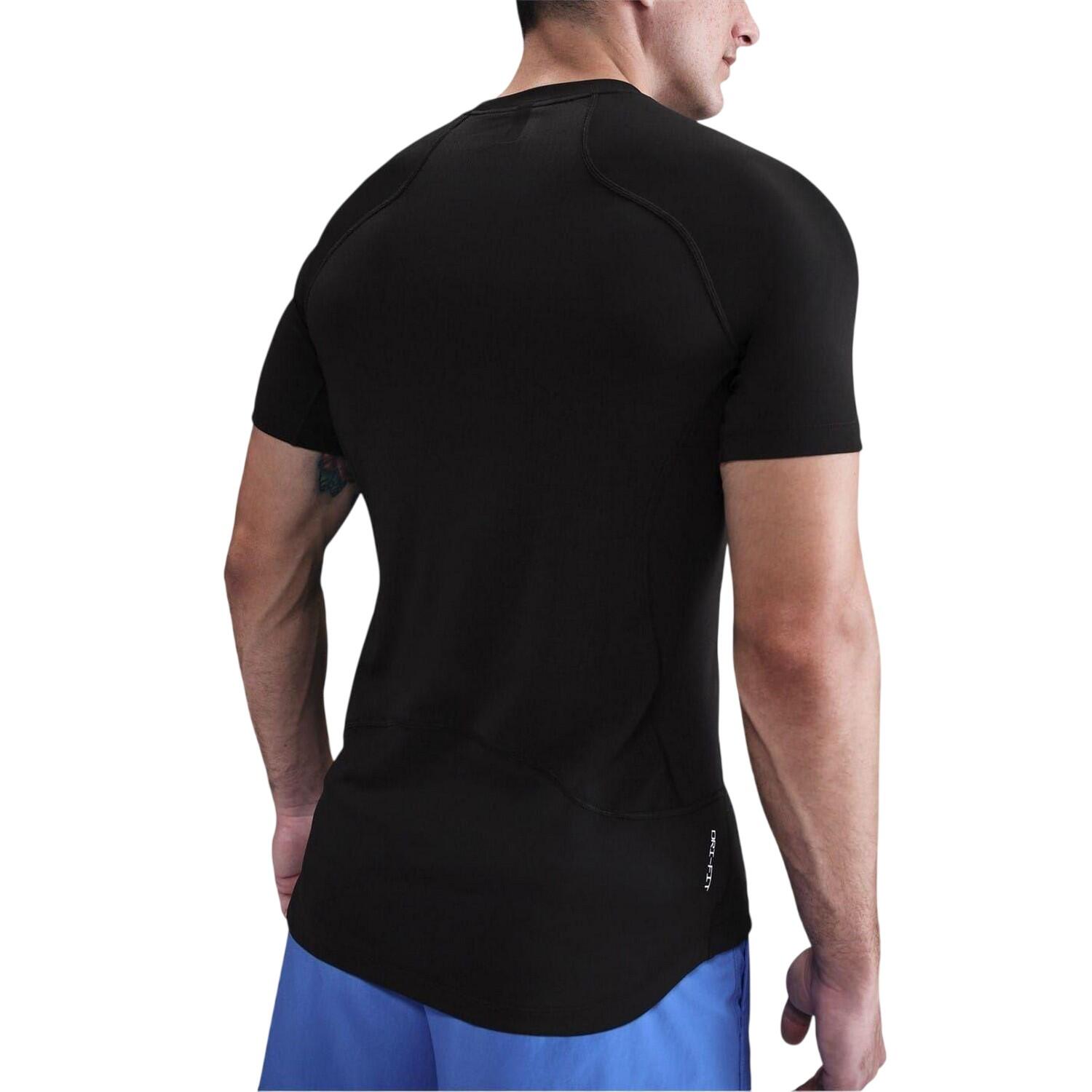Heren Pro DriFIT Fitted Top (Zwart, Wit) 3/4