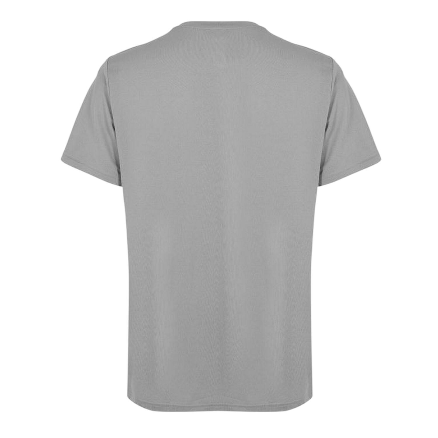 Mens Chest Logo Running TShirt (Grey) 2/2