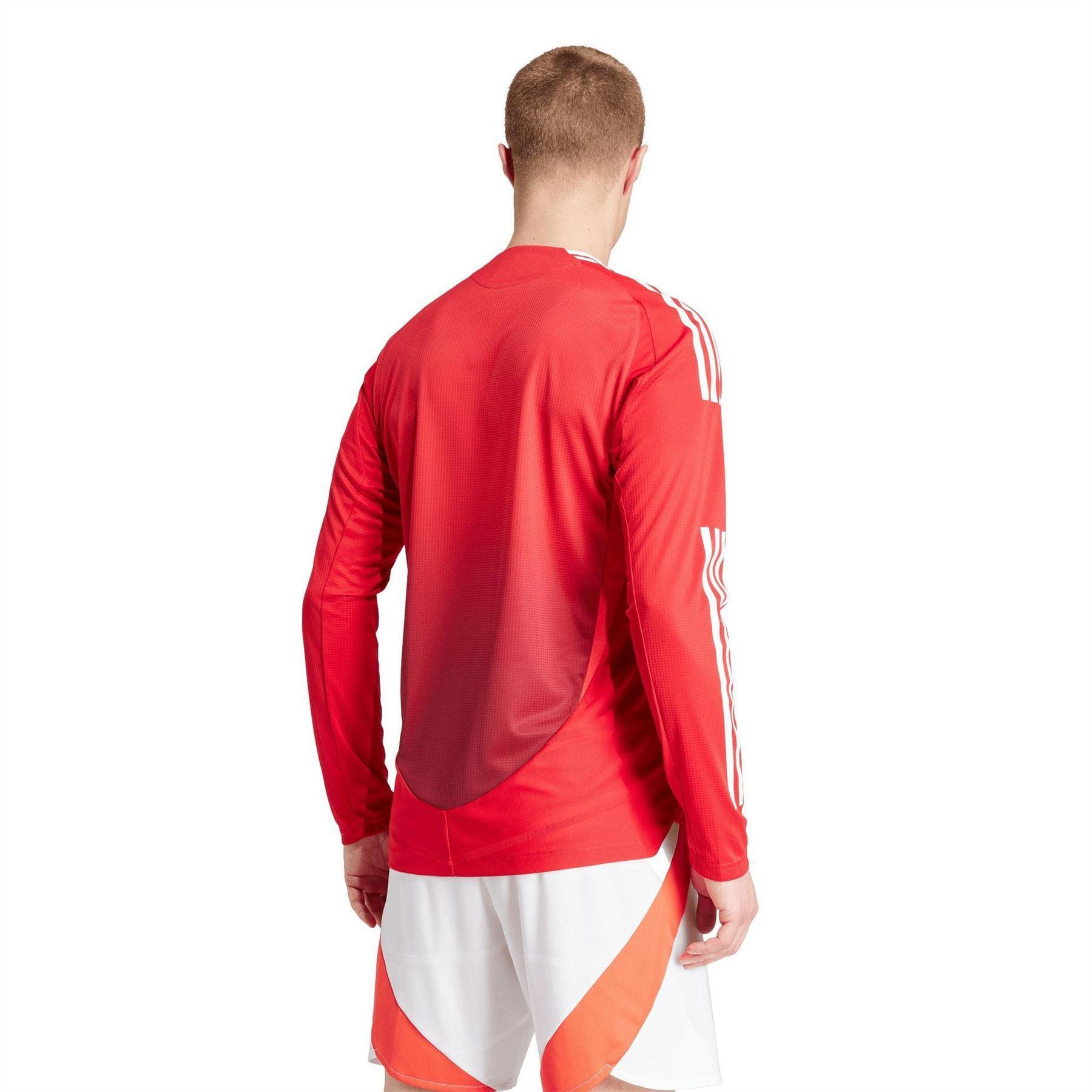 Fußballtrikot für , Langärmlig Herren Rot 4/5