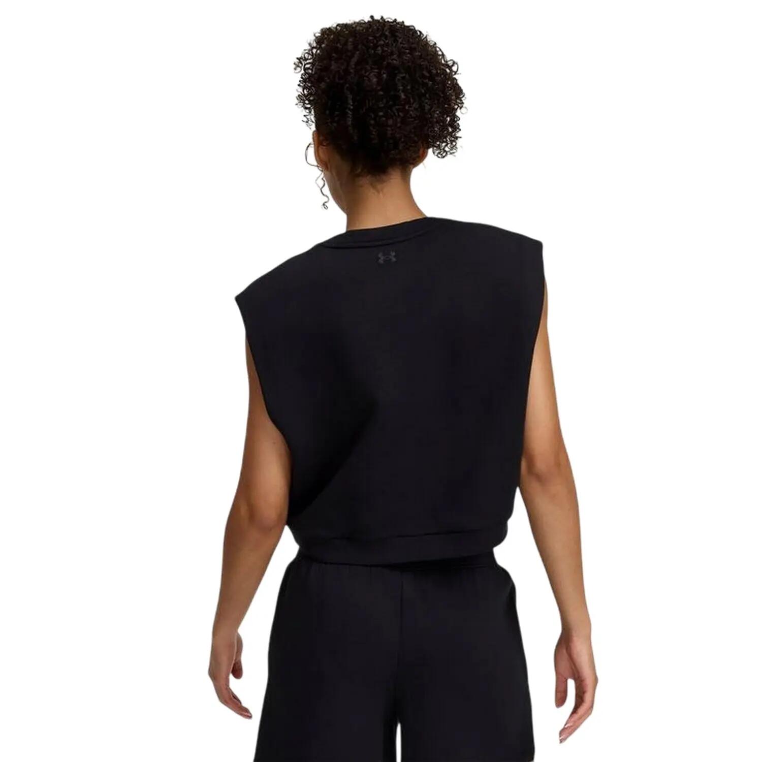 Pullover Pile Senza Maniche Donna Under Armour Unstoppable Nero 2/3