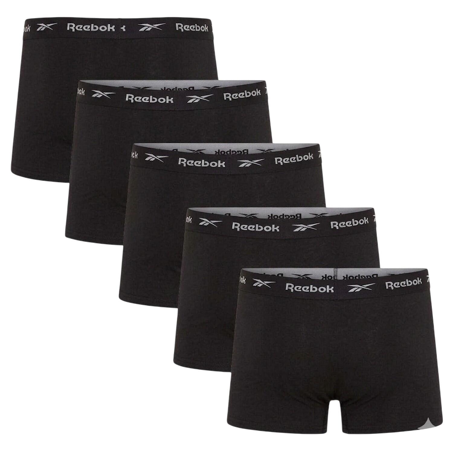 Mens Jersey Boxer Briefs (Pack of 5) (Black) 3/4