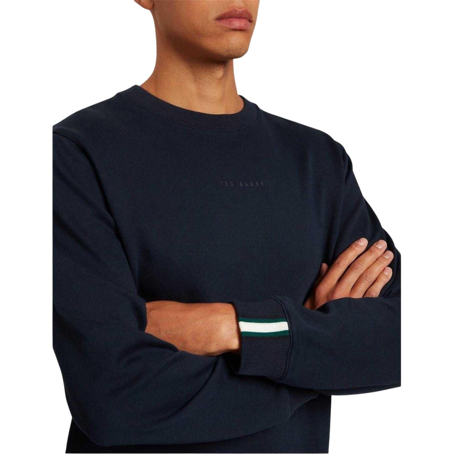 Sweatshirt für , Rundhalsausschnitt Herren Marine 4/4