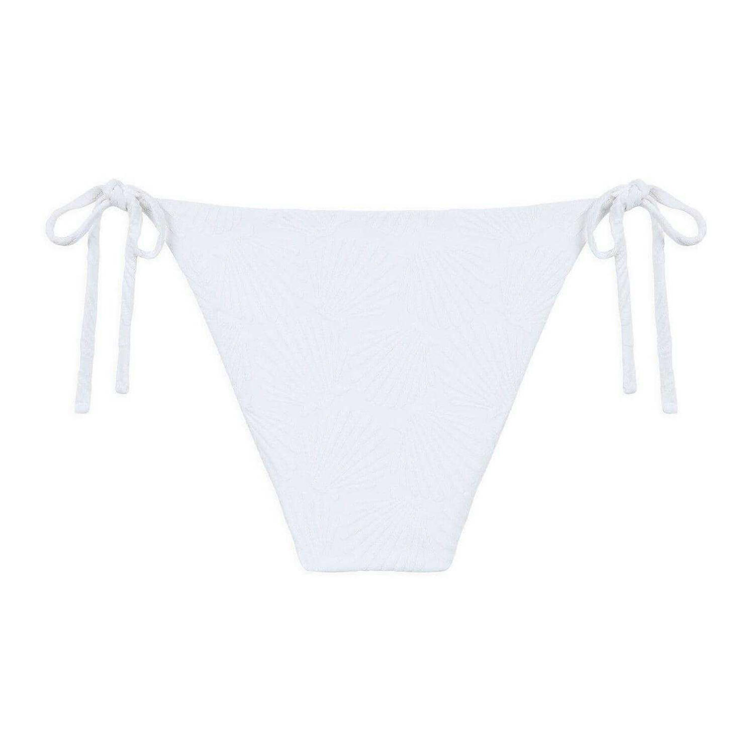 Womens/Ladies Triangle Bikini Bottoms (White) 3/5