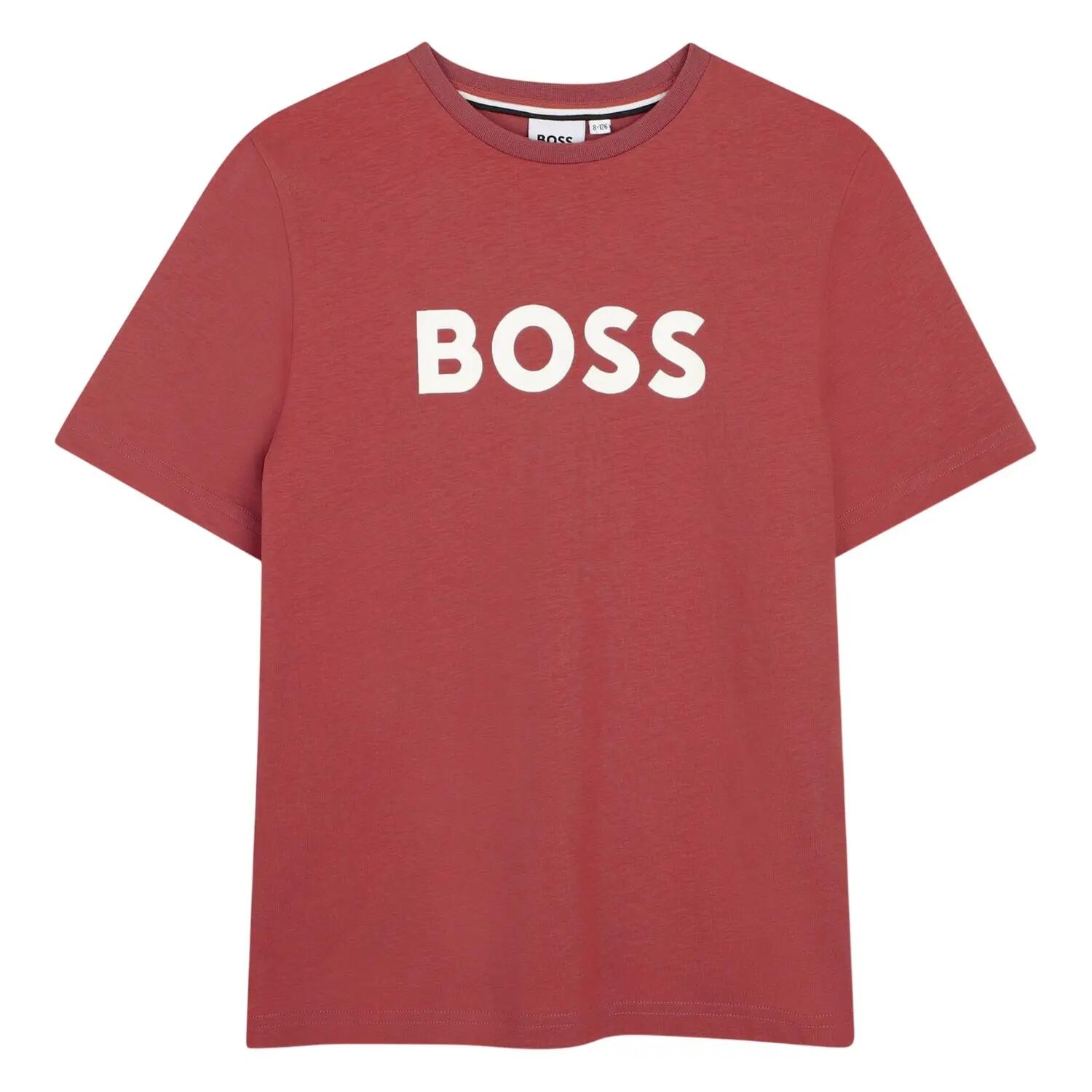 Tshirt Manches Courtes Motif/style Logo Garçon (Framboise) 2/2