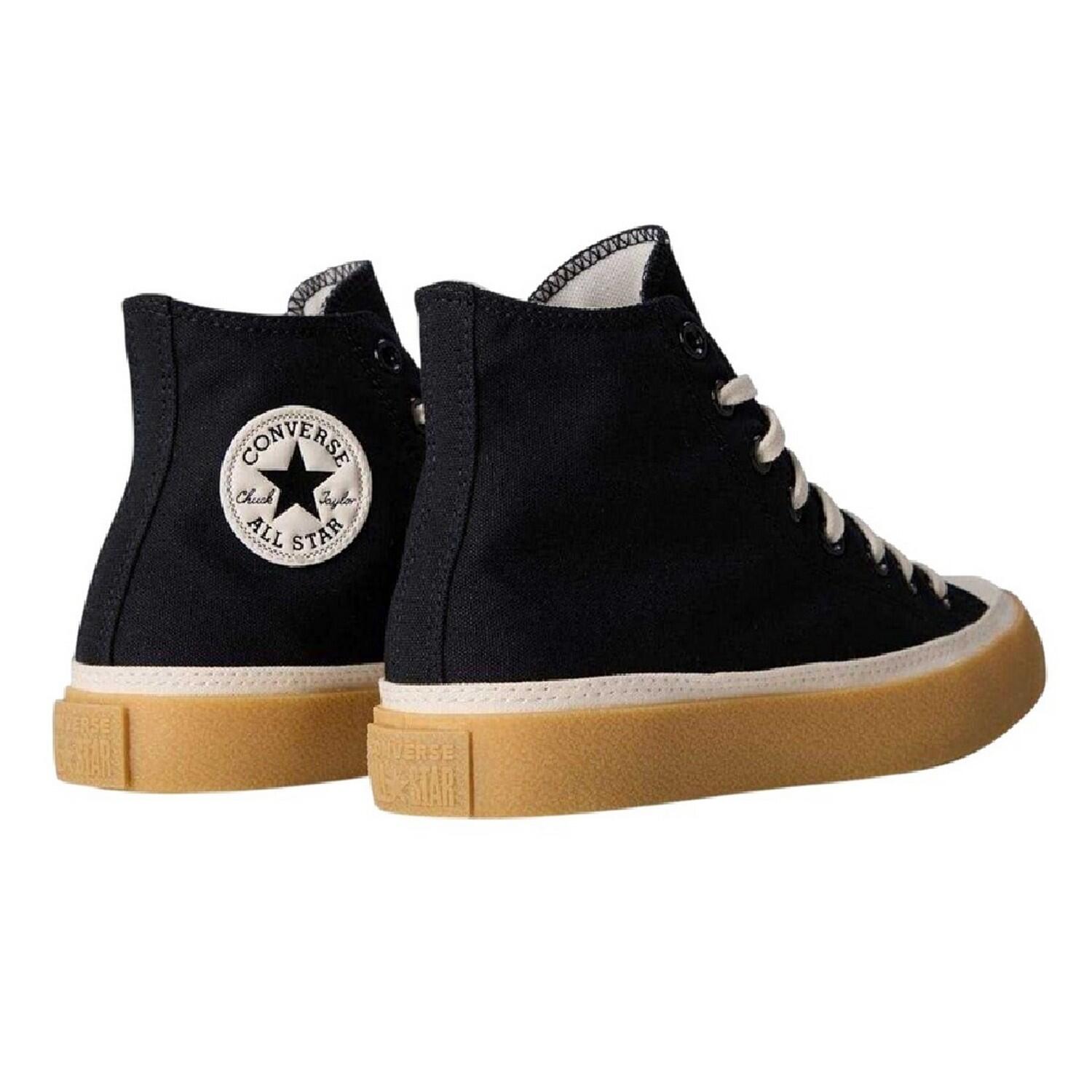 Womens/Ladies All Star Canvas High Top Trainers (Black) 2/3