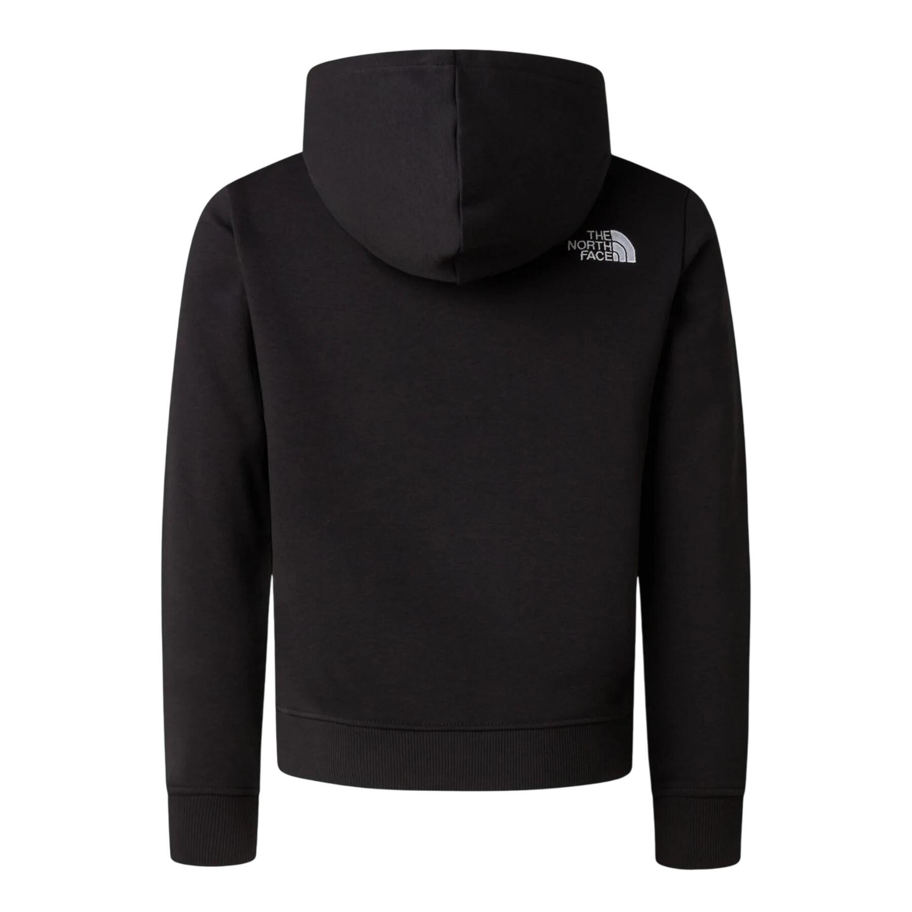 "Drew Peak" Kapuzenpullover für Kinder Herren Schwarz 3/4