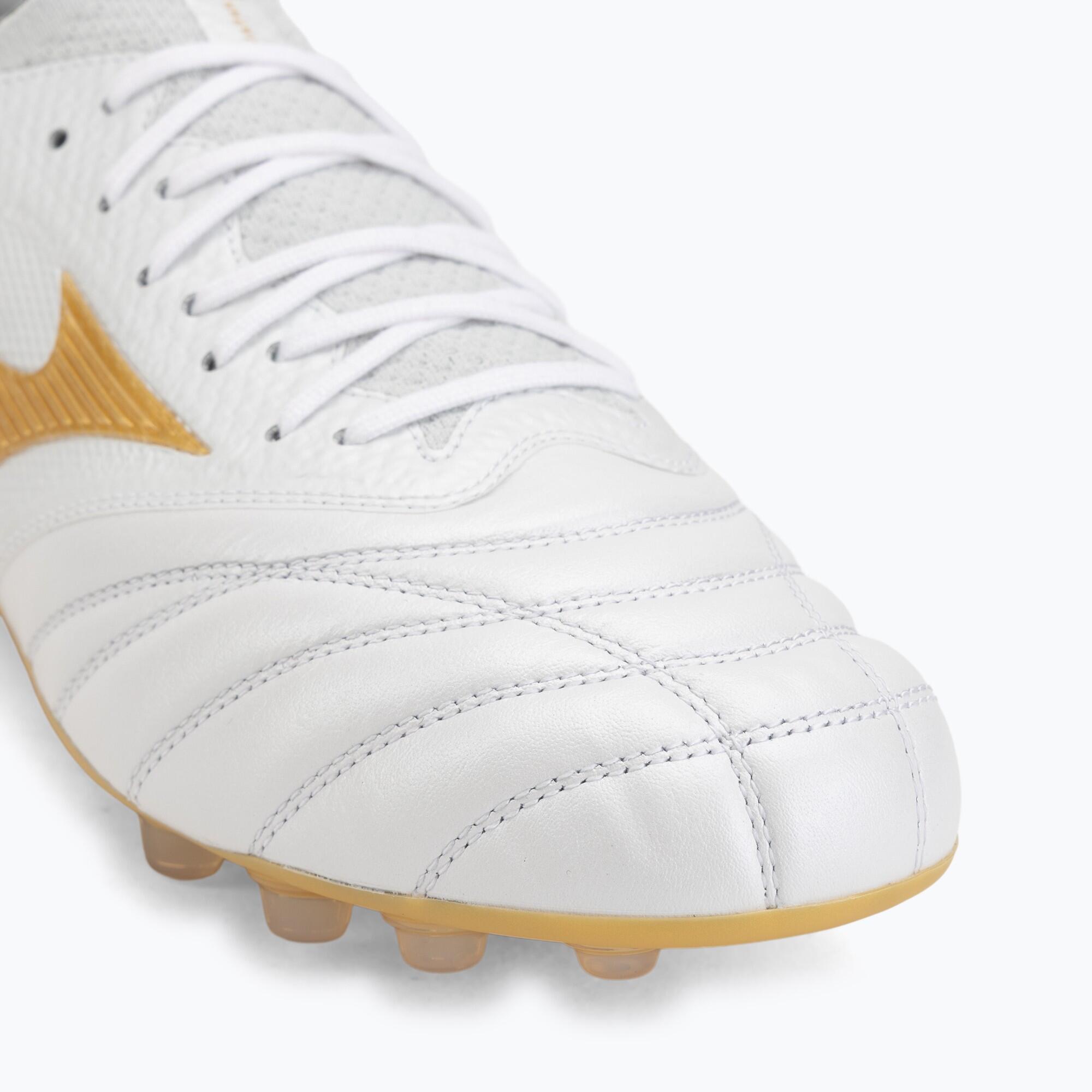 Buty piłkarskie Mizuno Morelia Neo IV Beta Japan AG white/mp gold/cool gray 3c 7/7