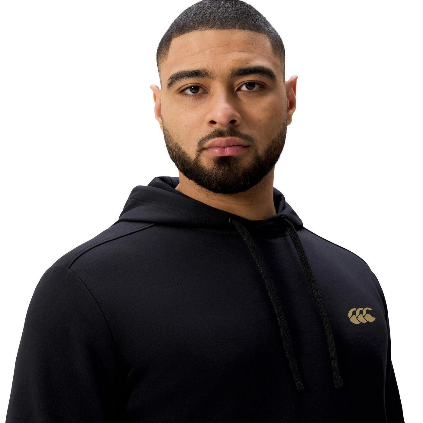 "Tempo+" Hoodie mit durchgehendem Reißverschluss für Herren Schwarz 4/4
