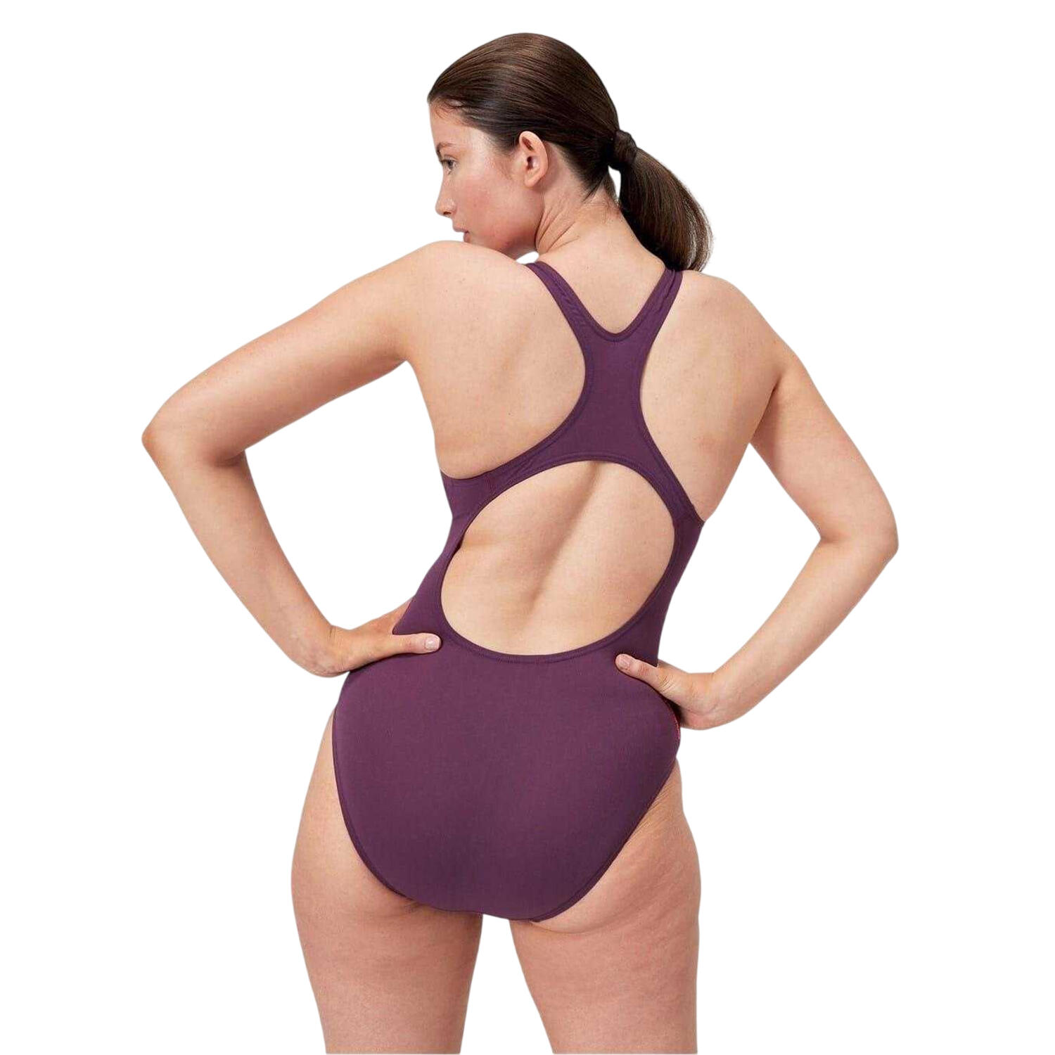 Maillot De Bain 1 Pièce Motif/style Imprimé Numérique MEDALIST Femme (Pourpre / 3/3