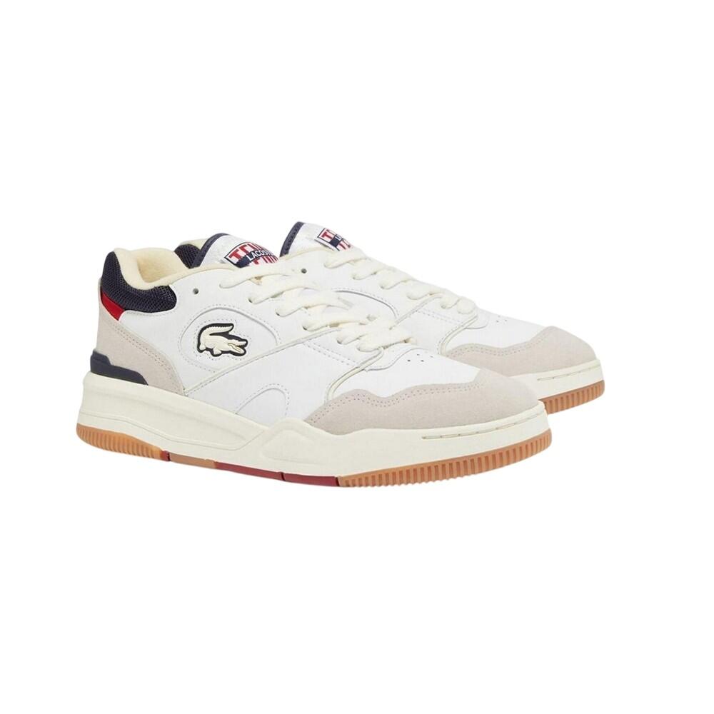 Scarpe Sportive Pelle OrtholiteUomo Lacoste Lineshot Bianco Spento 3/4