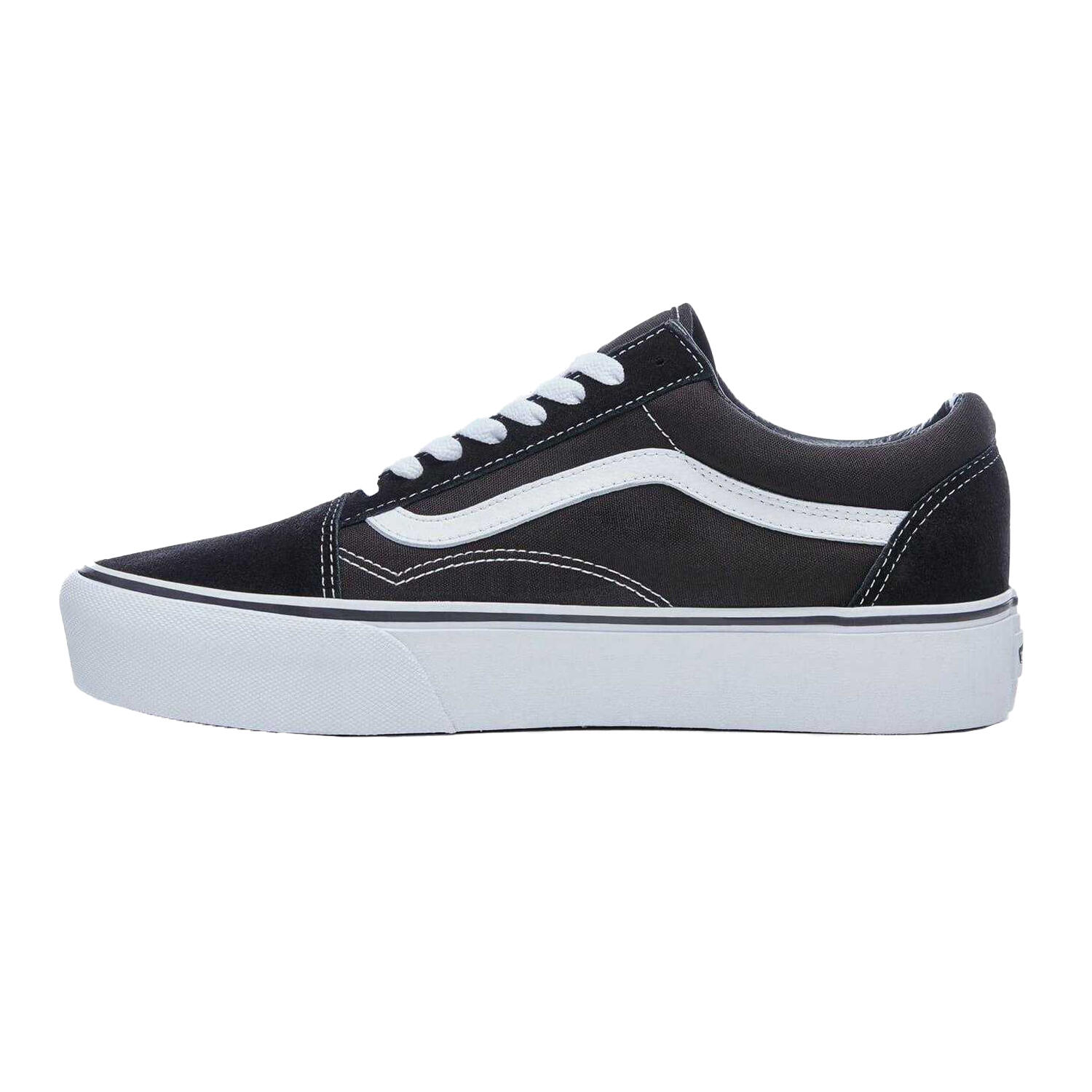 "Old Skool" SkaterSchuhe für Herren Unisex, Wildleder Damen Schwarz/Weiß 2/4