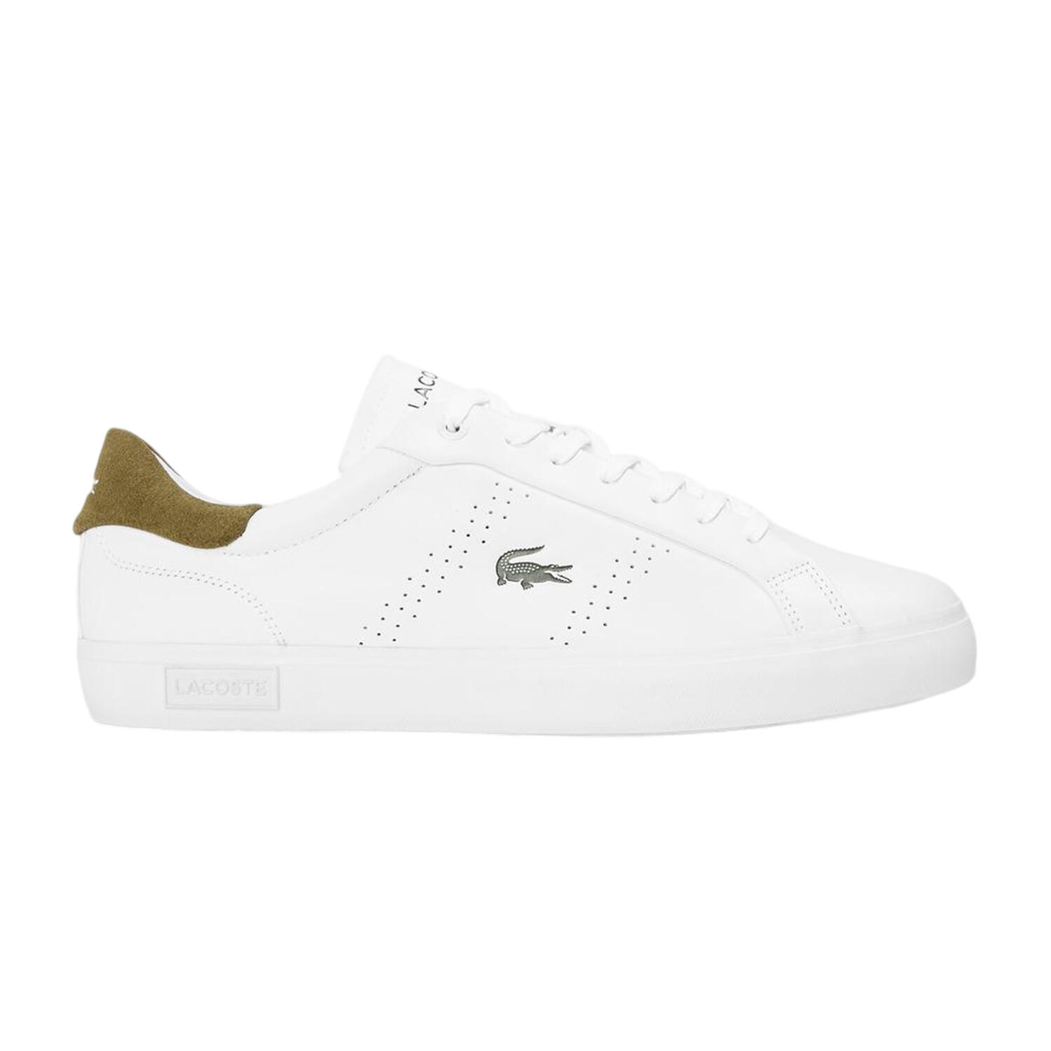 "Powercourt" Sneaker für , Leder, Flach Herren Weiß/Grün 2/4
