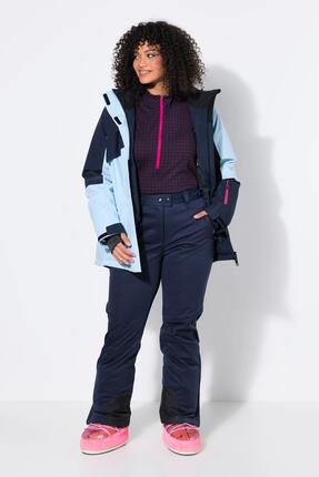 Femme Pantalon Softshell déperlant avec fermeture à scratch et pare-neige