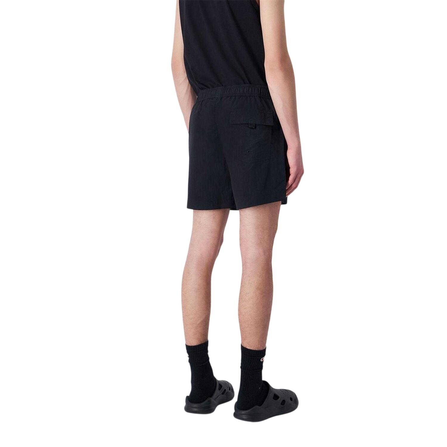 Mens Plain Swim Shorts (Black) 2/3