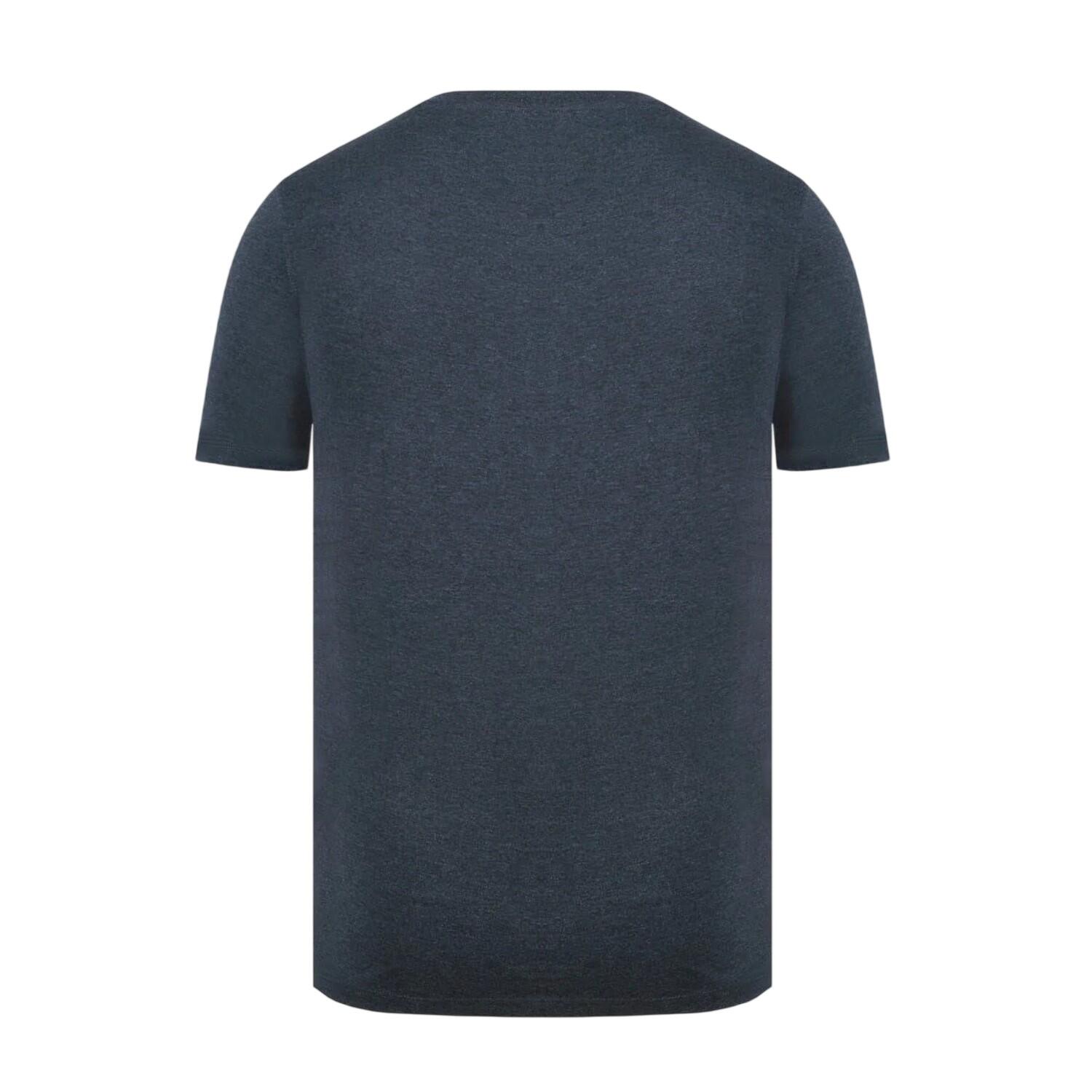 Mens Embroidered Logo Cotton TShirt (Charcoal Marl) 2/3