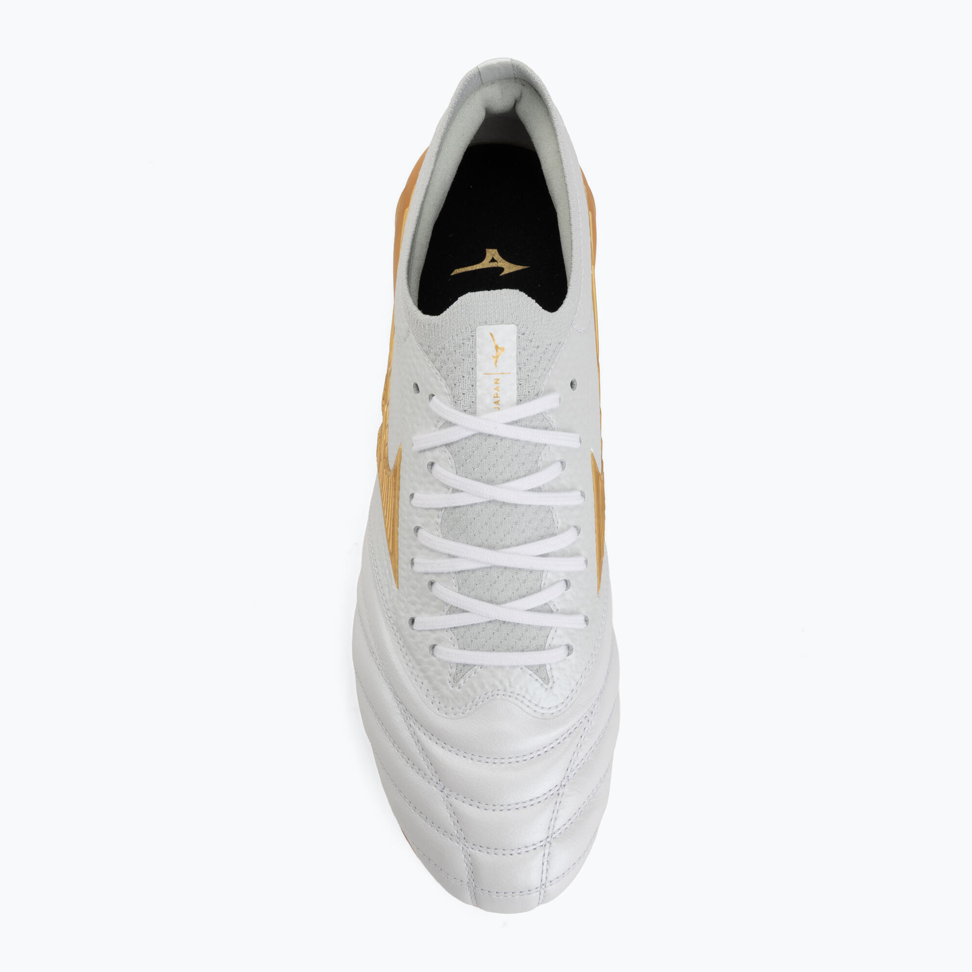 Buty piłkarskie Mizuno Morelia Neo IV Beta Japan FG white/mp gold/cool gray 3c 5/7