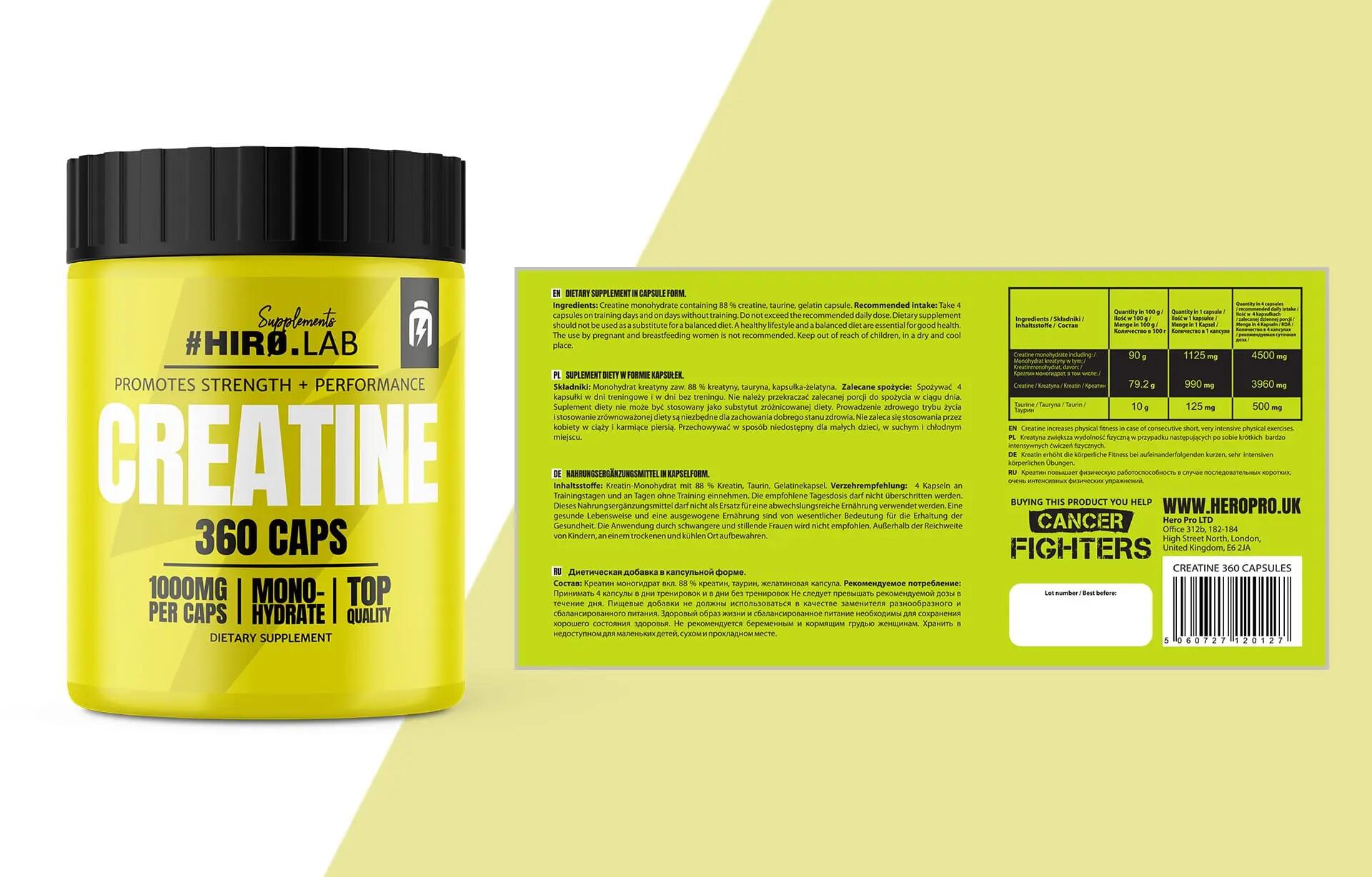 Hiro Lab Creatine 360 Caps 2/2