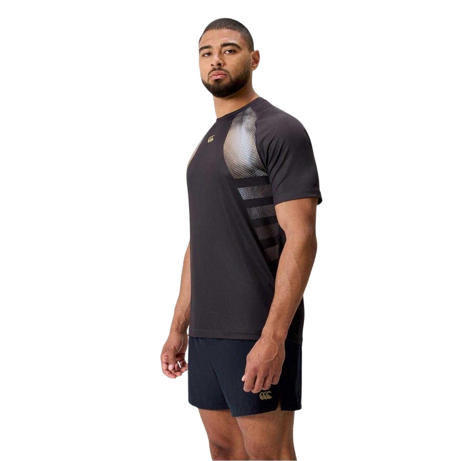 Mens Tempo Logo Regular Raglan TShirt (Black) 5/5