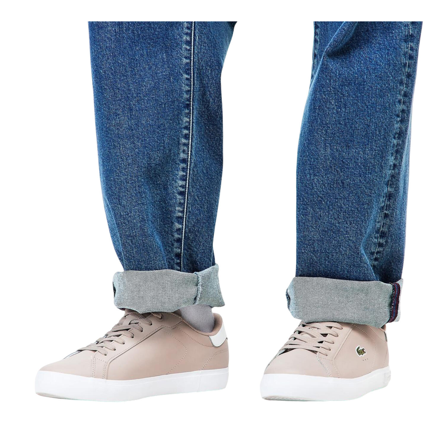 "Powercourt" Sneaker für , Leder, Flach Herren Grau/Weiß 4/4