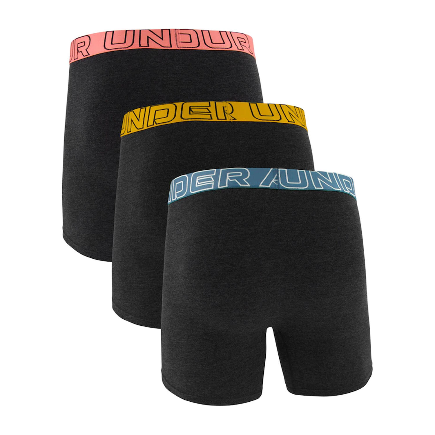 Boxer Uomo Misura Confezione 3 Under Armour Performance Arancio Rosa Blu 2/3