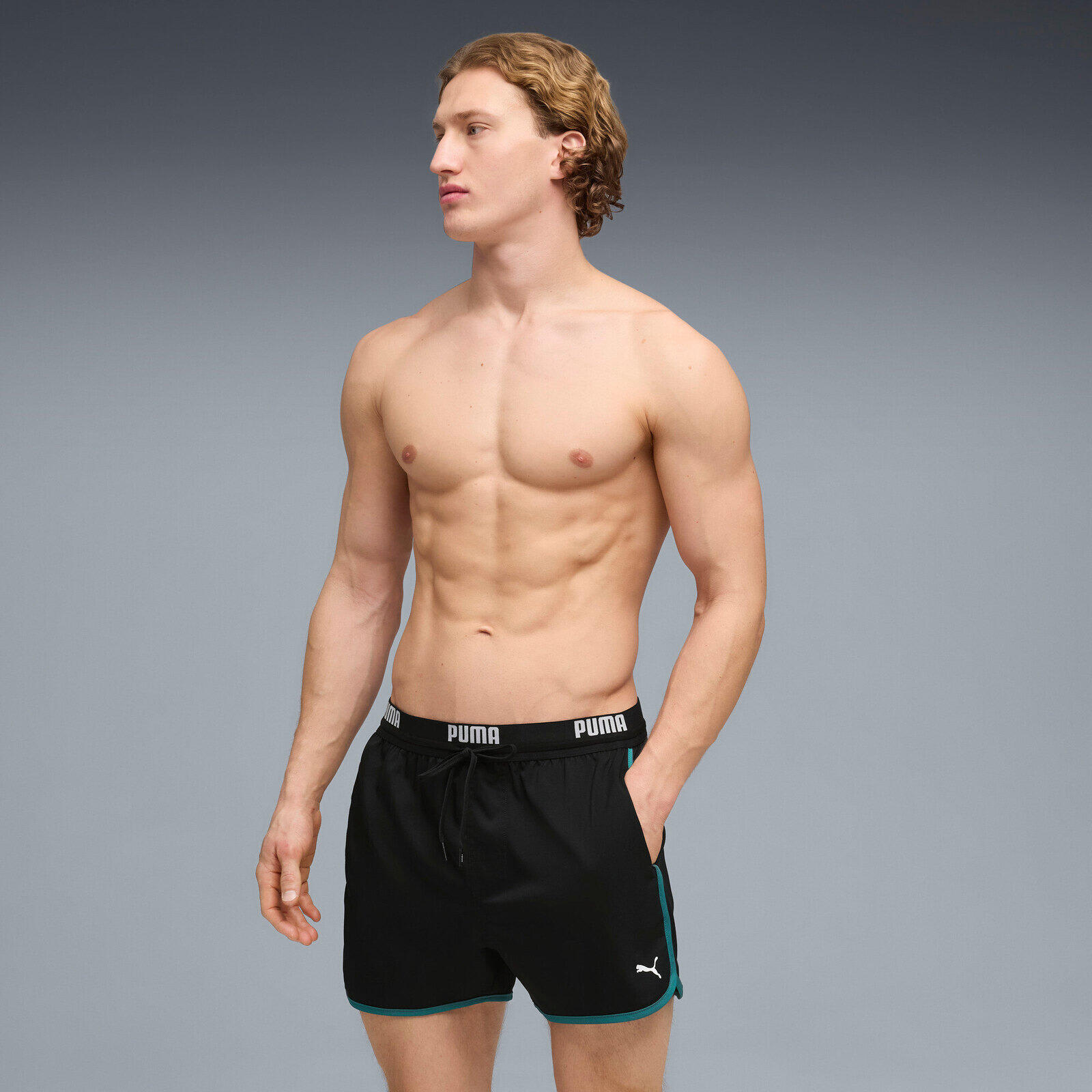 Shorts Puma Swim Men Track Short Shorts 1p, Zwart, Mannen 3/5