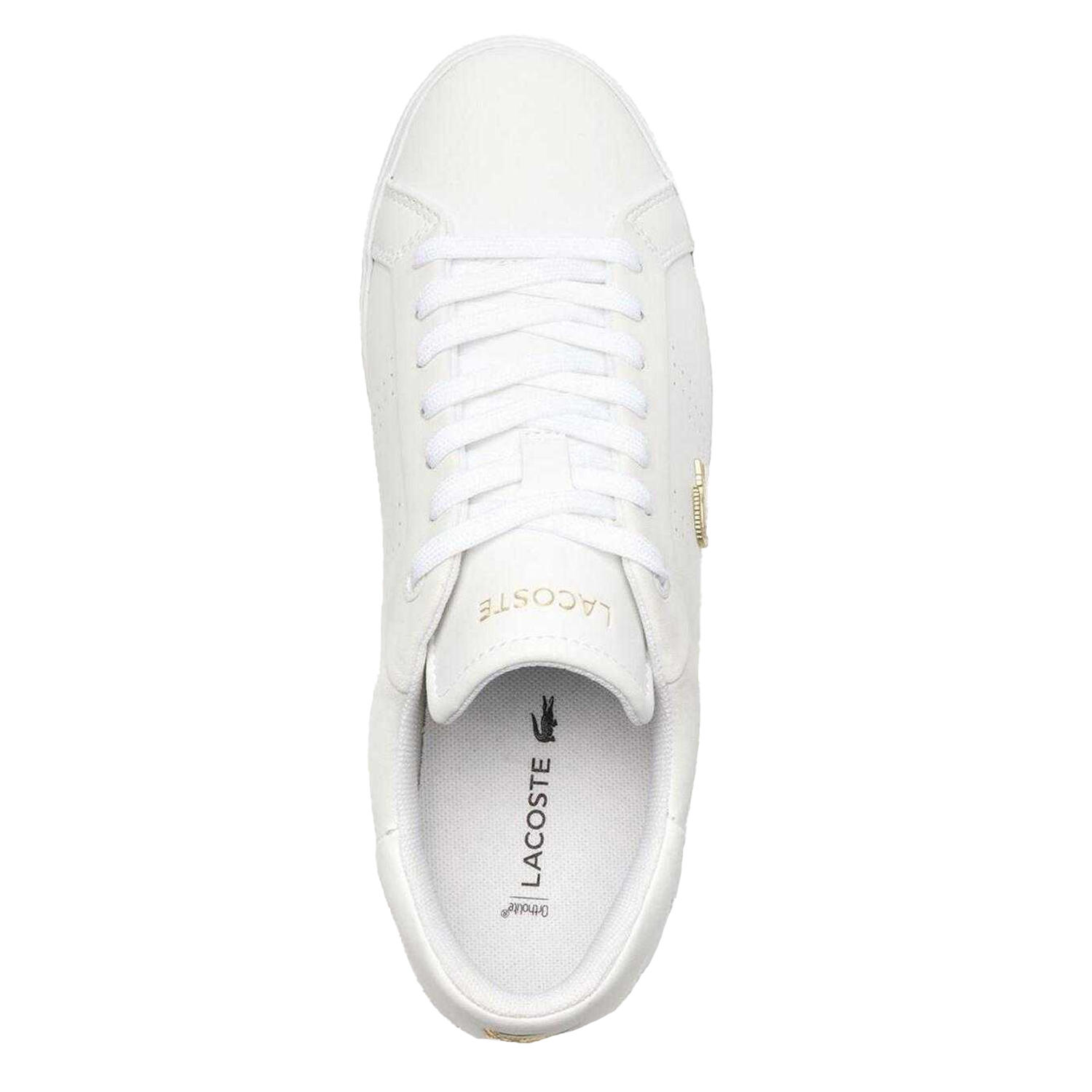 Baskets POWERCOURT 2.0 Femme (Blanc / Jaune Or) 3/4
