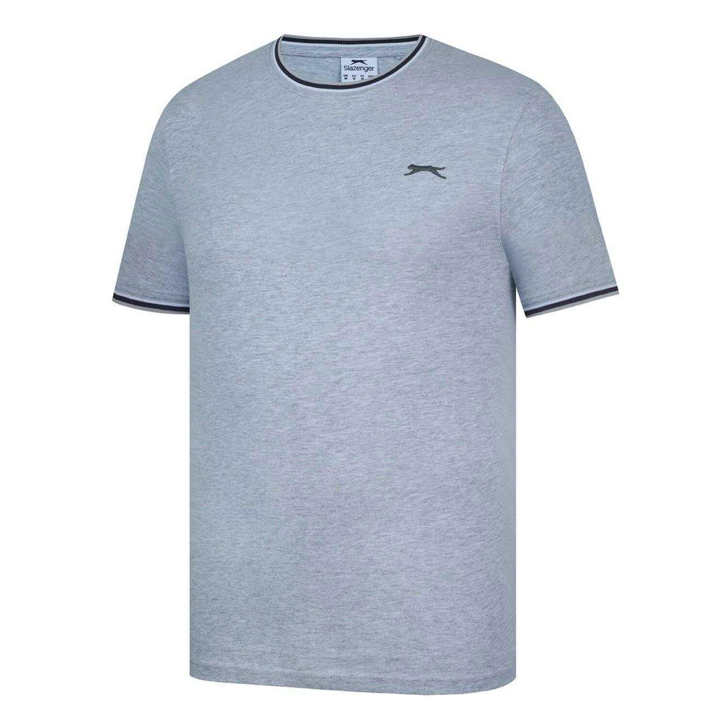 TShirt für , Baumwolle Herren Grau meliert 3/4