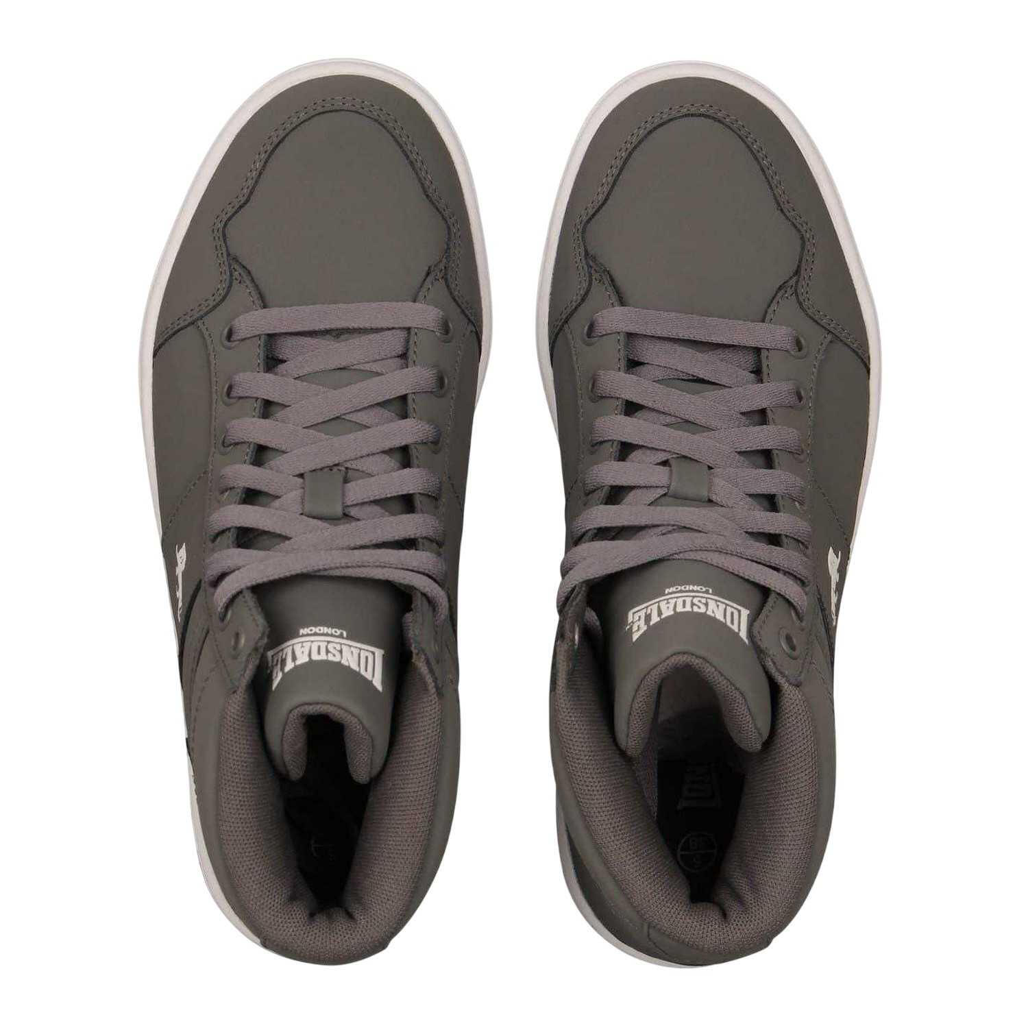 "Canons" Sneaker für , Leder, Flach Kinder Grau/Weiß 4/4