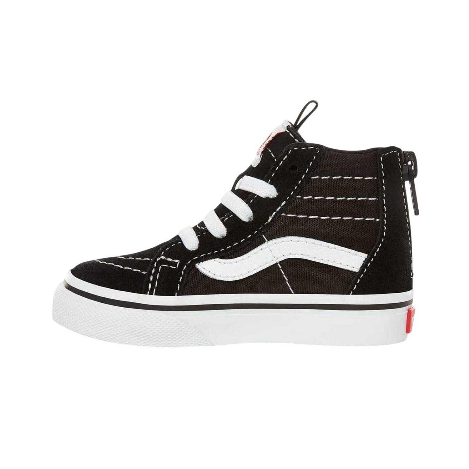 "SK8Hi" Seitenstreifen Schuhe für Baby, Wildleder, Reißverschlüsse am Knöchel 2/4