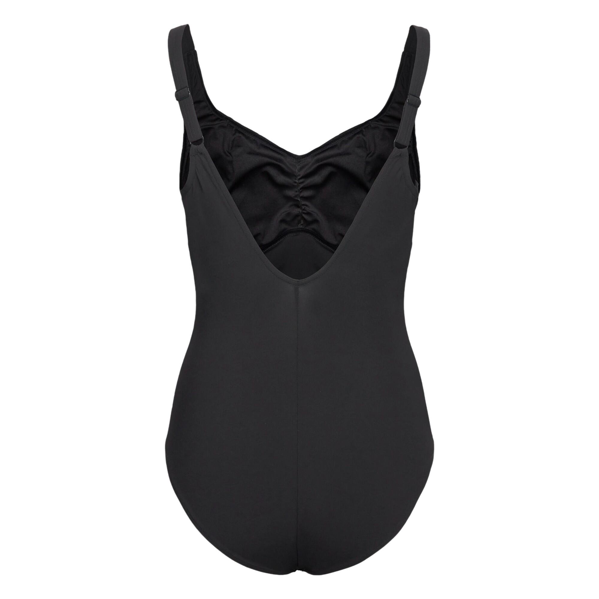 Maillot De Bain 1 Pièce Motif/style Uni Femme (Anthracite) 2/4
