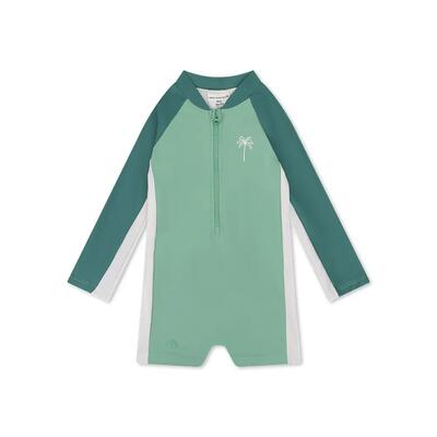 Costume intero bambino verde spiaggia taglia 86/92 protezione UV