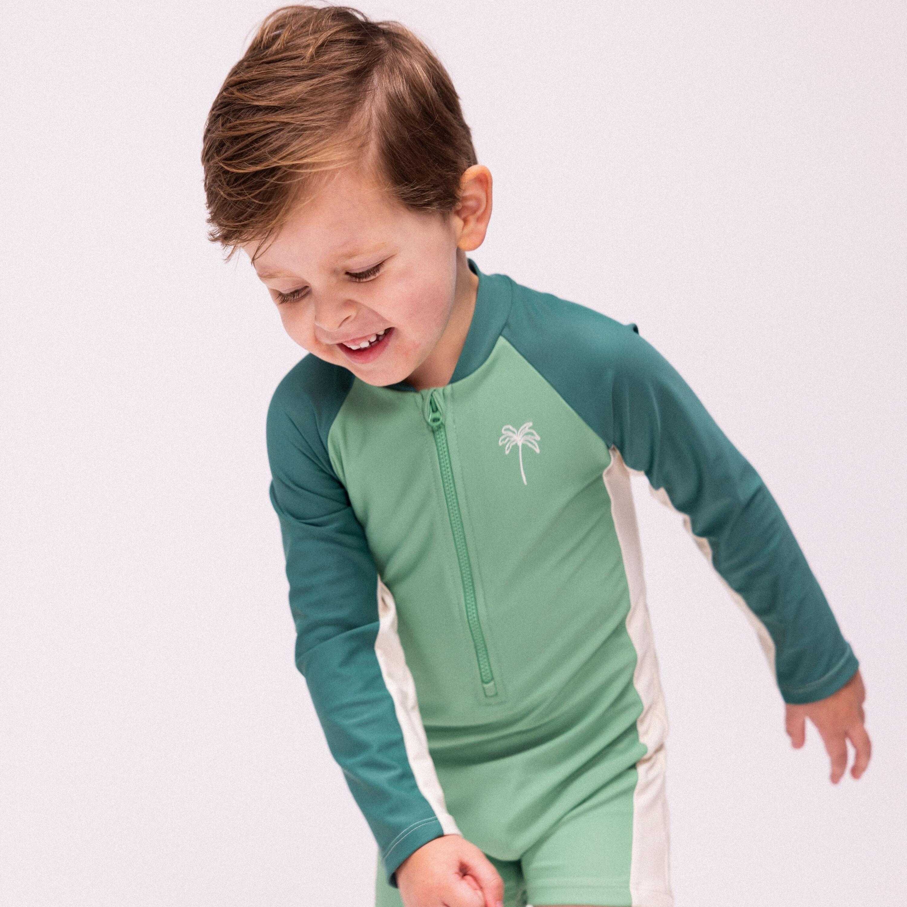 Bañador UV Niños 1-2 Años - Verde - Feeling Beachy - 86/92 4/5