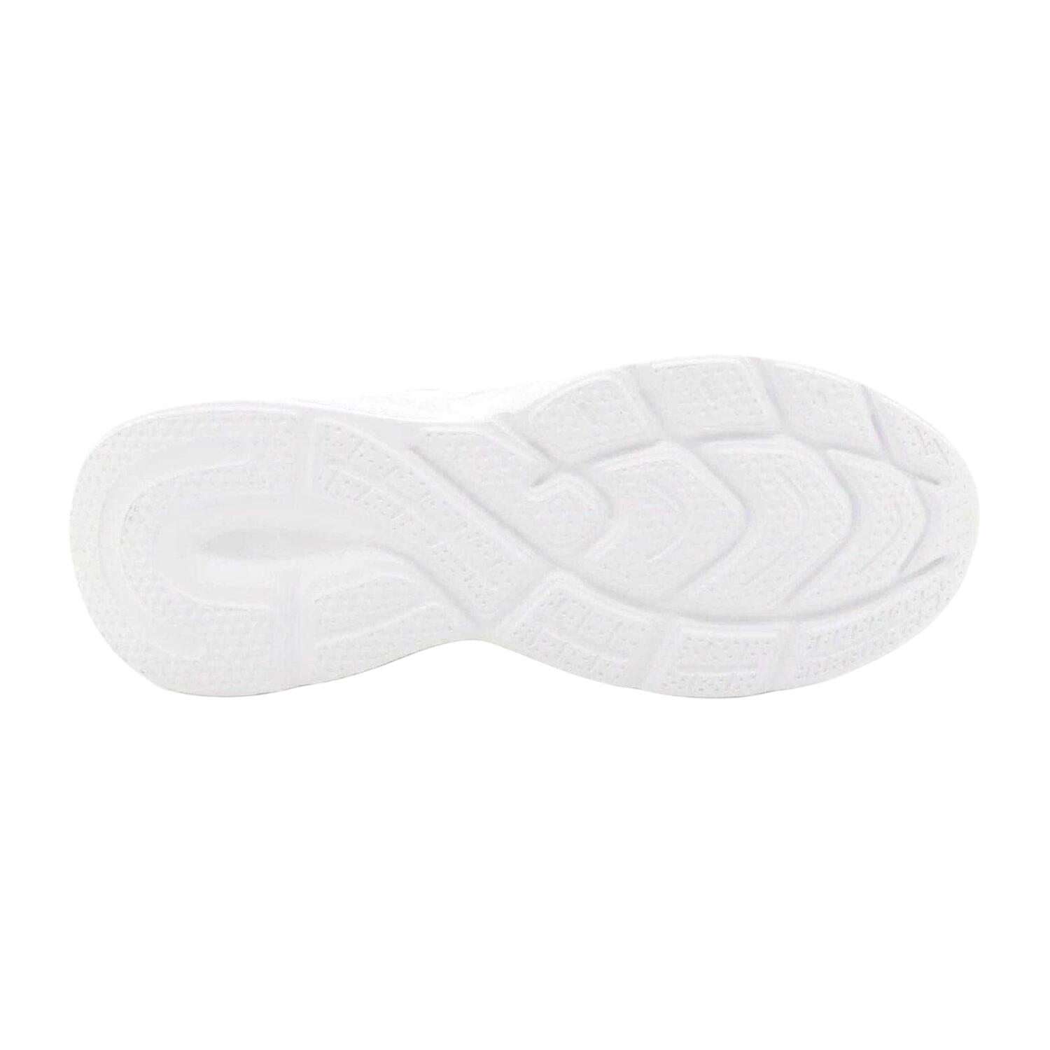 "Como" Logo Sneaker für , Niedrig geschnitten Damen Weiß/Silber 3/4