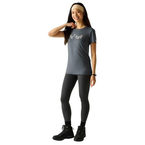 Tshirt De Marche Motif/style Imprimé Graphique FINGAL Femme (Gris Bleu Foncé